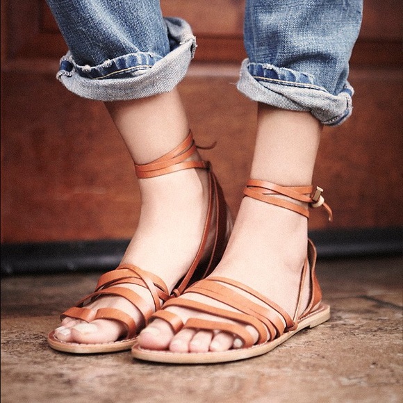 Free People Harpoon Wrap Sandal