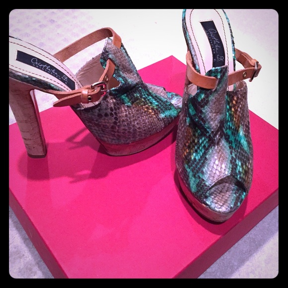 Snake skin shoes