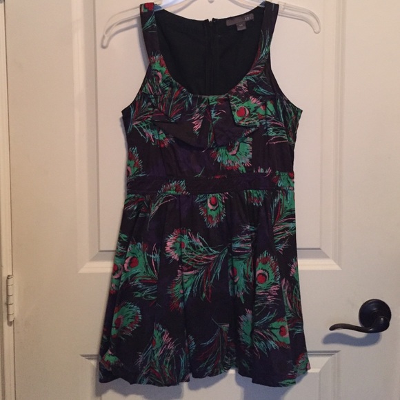 FINAL PRICE! F21 - Fun Feather Print Dress
