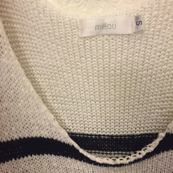 LF black&white striped knit tank top - Picture 3 of 3