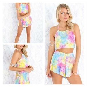 Rainbow two piece outfit!