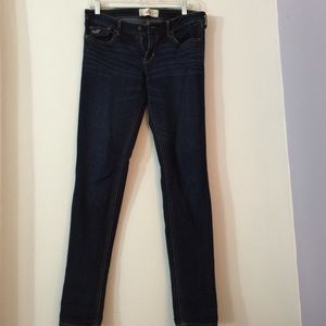 Dark wash skinny jeans