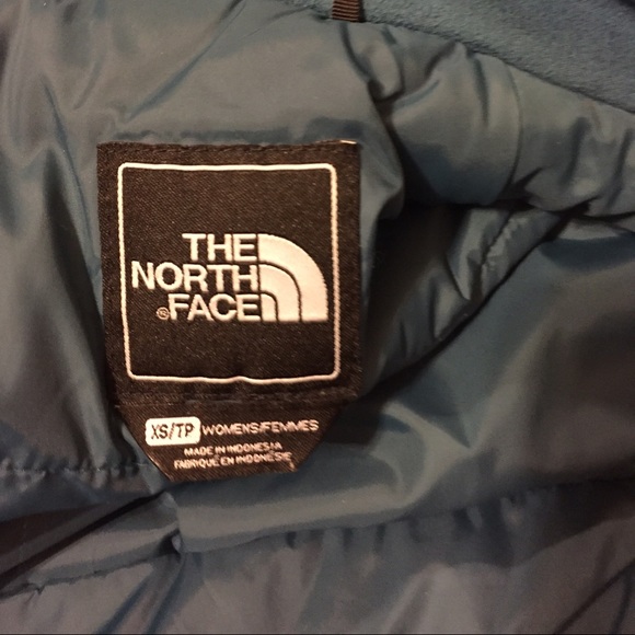 Blue north face coat