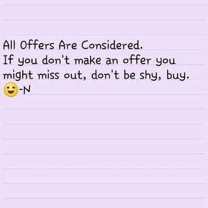 Feel Free To Make Me An Offer.