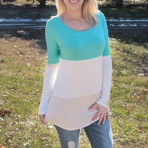 Lace back tunic