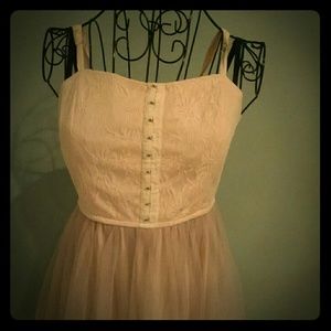 A beautiful fancy yet casual dress.