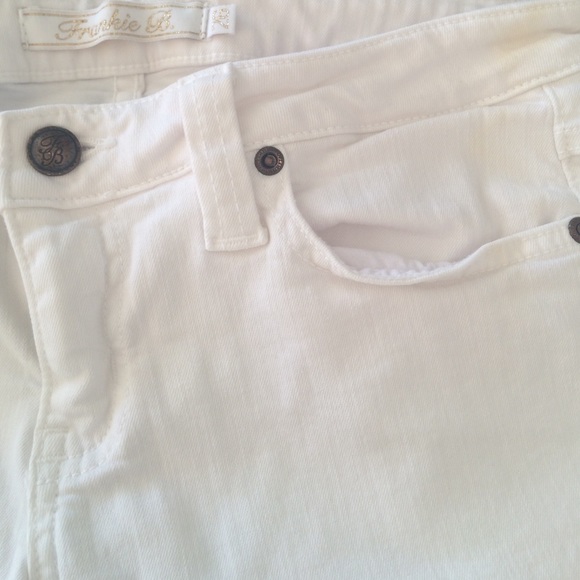 White Bow Jean Pants