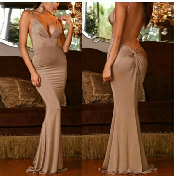 Abyss by abby Jolie Dress Gown Maxi Bronze