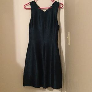 Textured Peacock Green H&M dress