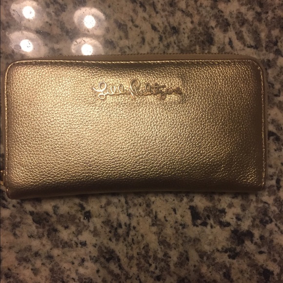 Lilly Pulitzer Gold Wallet