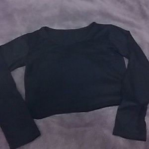 Long sleeve crop top