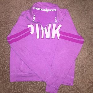 Pink quarter zip