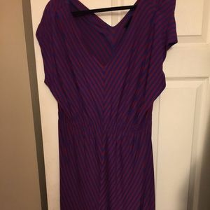 High low striped dress