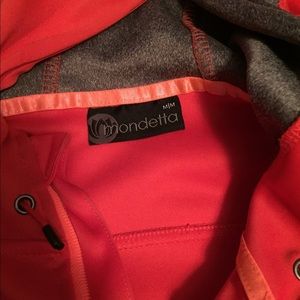 Orange and grey athletic jacket
