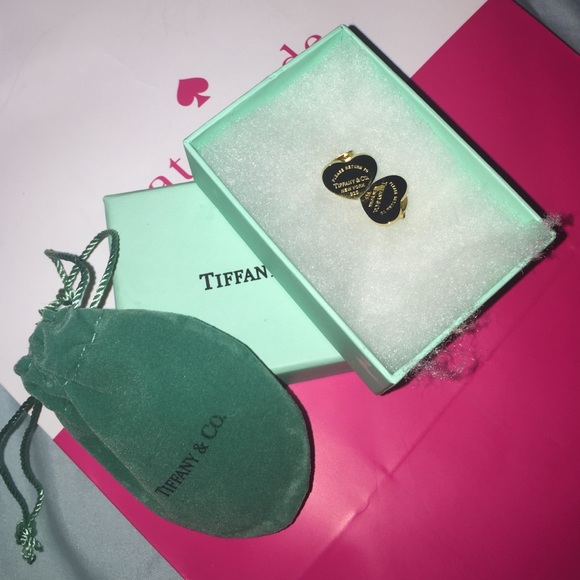 Tiffany Heart Gold Earrings on SALE