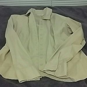 Khaki button up
