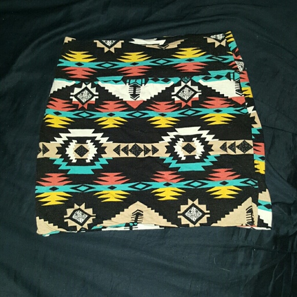 Aztec Living doll tight cotton skirt