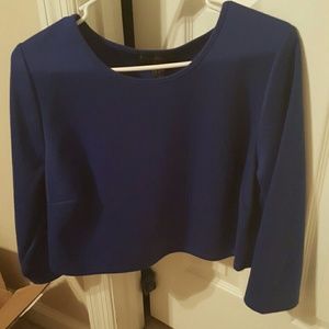 Royal Blue Crop Top