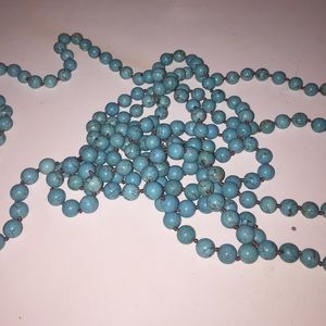 Turquoise beaded necklace