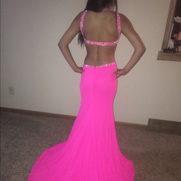 Jovani Prom Dress size 2 (hotpink) - Picture 2 of 4