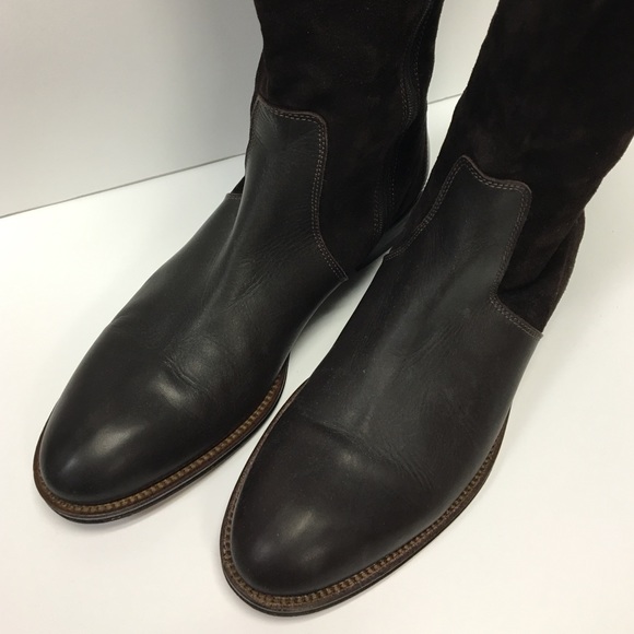 J. Crew suede and leather boots - Picture 3 of 4