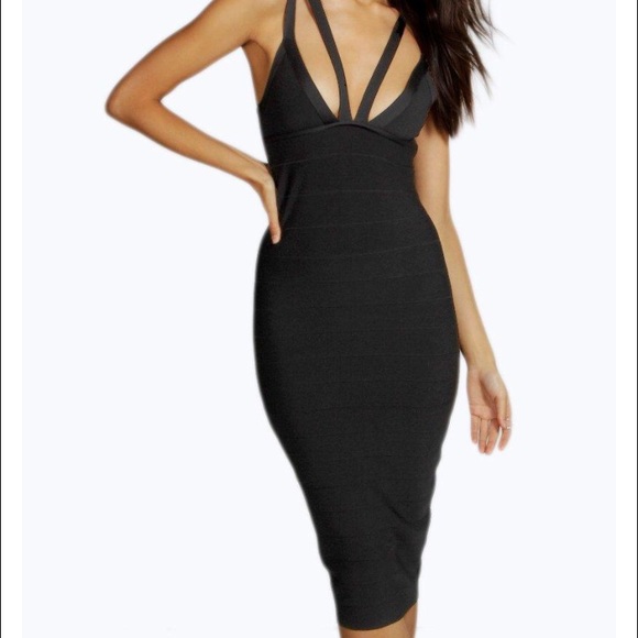 Dresses & Skirts - Black bandage midi dress