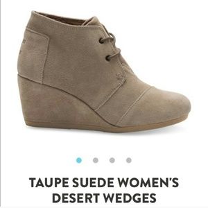 ISO TOMS desert suade booties
