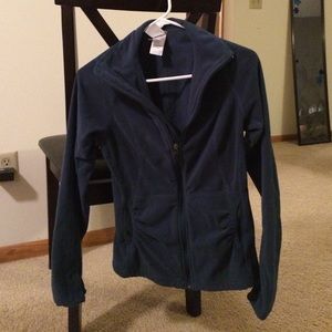North Face Navy fleece light zip up