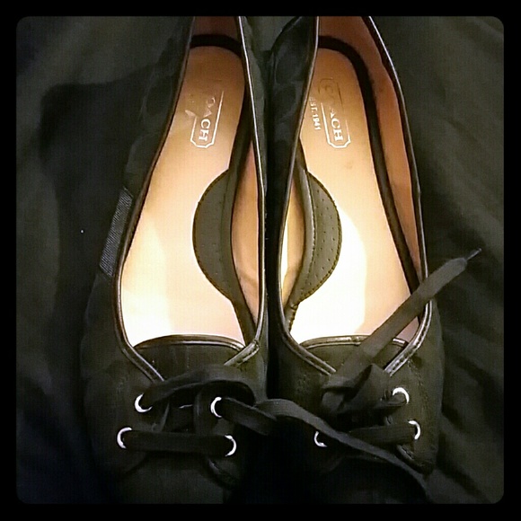 Black coach flats