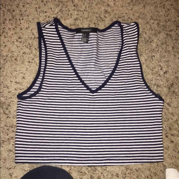Striped crop top