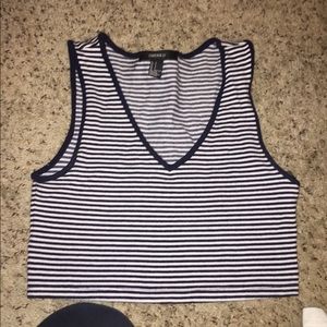 Striped crop top