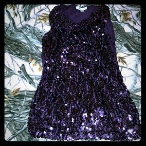 Sparkley purple tank