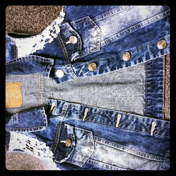 Jean Jacket with Lace details