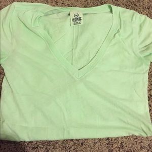 Green v neck