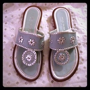 MILA PAOLI Blue & Silver Sandals