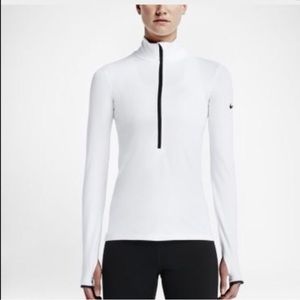 ISO white nike half zip pullover