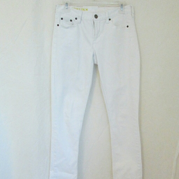 J.Crew Matchstick denim white jeans 28R