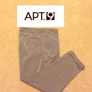 APT. 9👖👖👖Dressy grey cropped pants