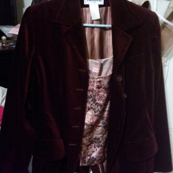 Velvet like classic lined blazer