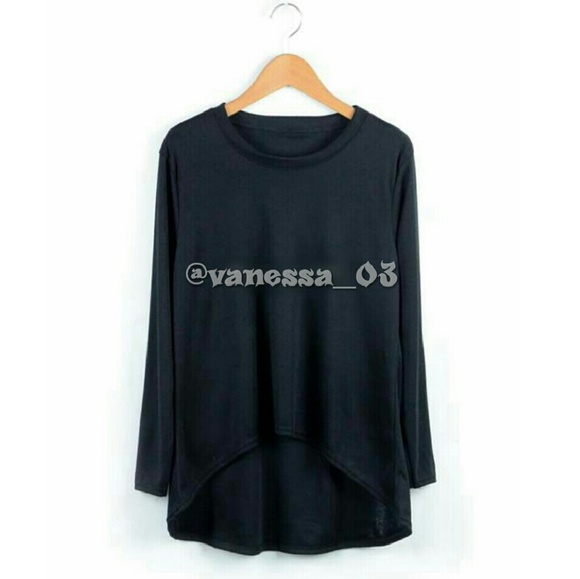 Hi-Lo Long Sleeve Semi-Sheer Shirt. - Picture 2 of 4