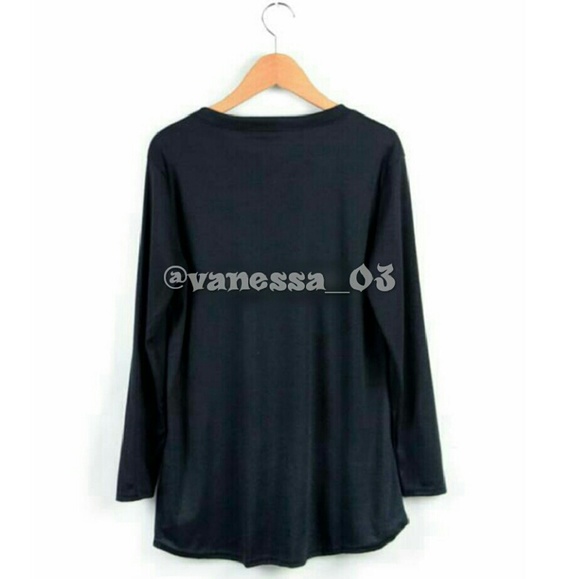 Hi-Lo Long Sleeve Semi-Sheer Shirt. - Picture 3 of 4