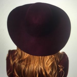 Merlot Wool Floppy Hat from American Apparel