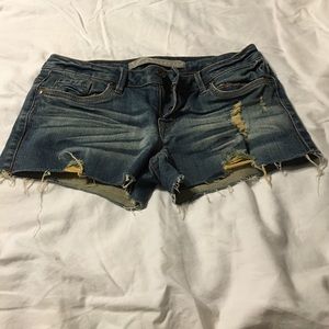 Ripped med washed shorts