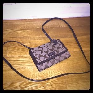 Coach cross body wallet