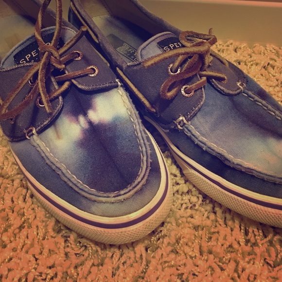 Tie-dye Sperry Top Siders