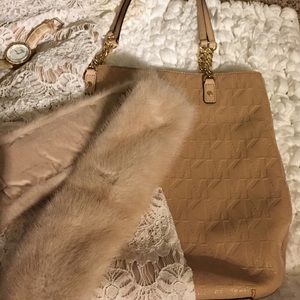 Michael purse (rare beige tote)