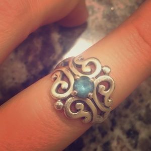 James Avery Spanish lace blue topaz