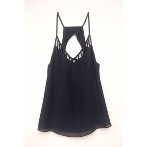 Naked Zebra Black Tank Top