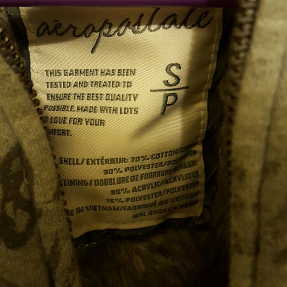 Aeropostale Fur lined Hoodie - Picture 2 of 4