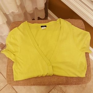 Short sleeve long cardigan